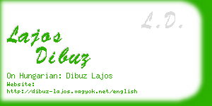 lajos dibuz business card